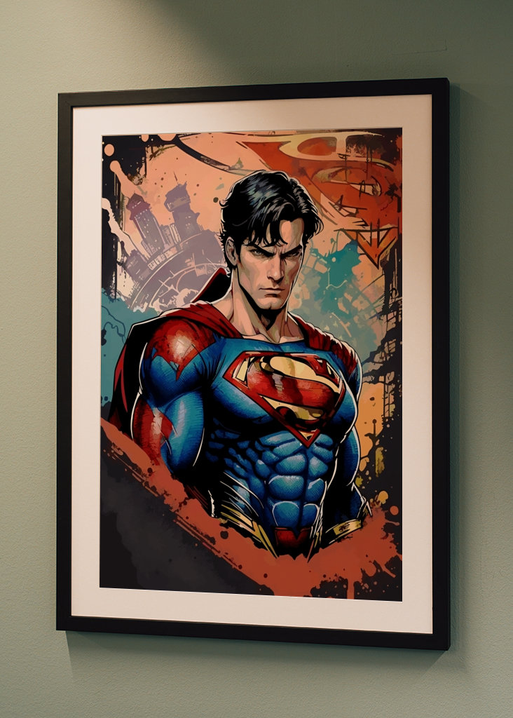 Superman-Aquarell