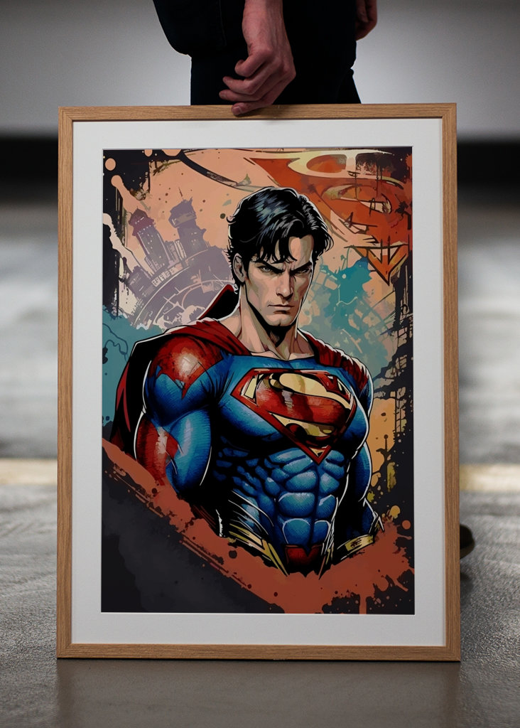 Superman-Aquarell