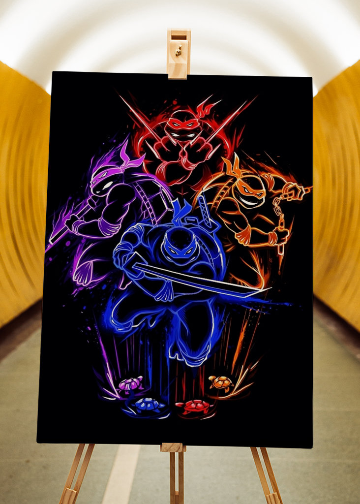 Leo, Raph, Donnie, Mikey - TMNT