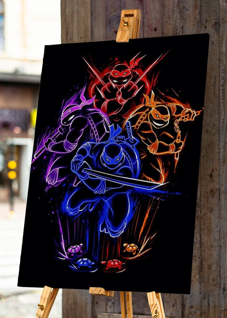 Leo, Raph, Donnie, Mikey - TMNT