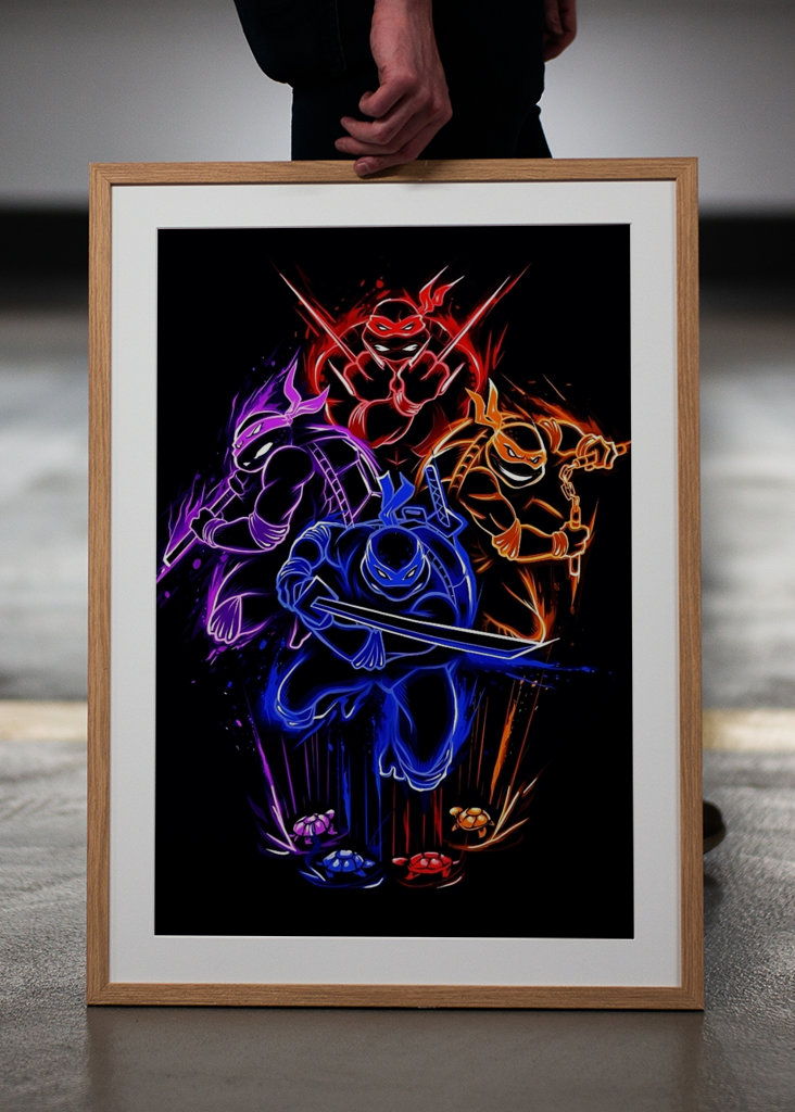 Leo, Raph, Donnie, Mikey - TMNT