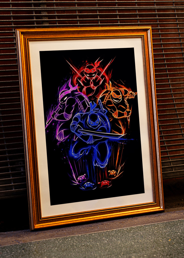 Leo, Raph, Donnie, Mikey - TMNT