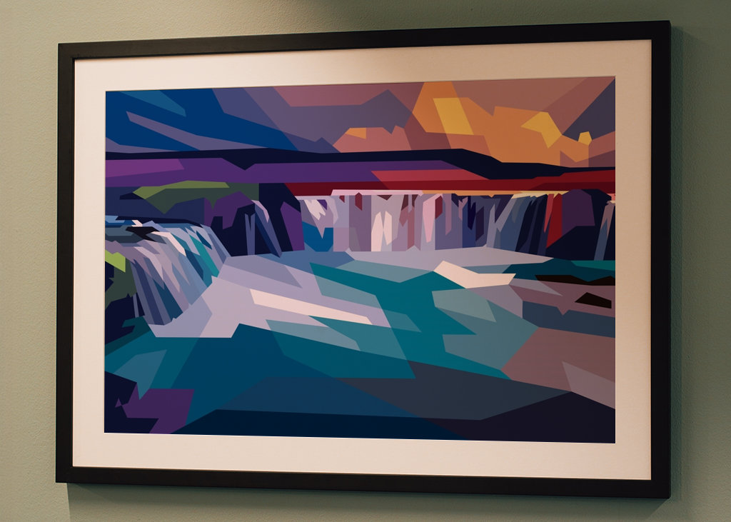 Godafoss Wasserfall Island