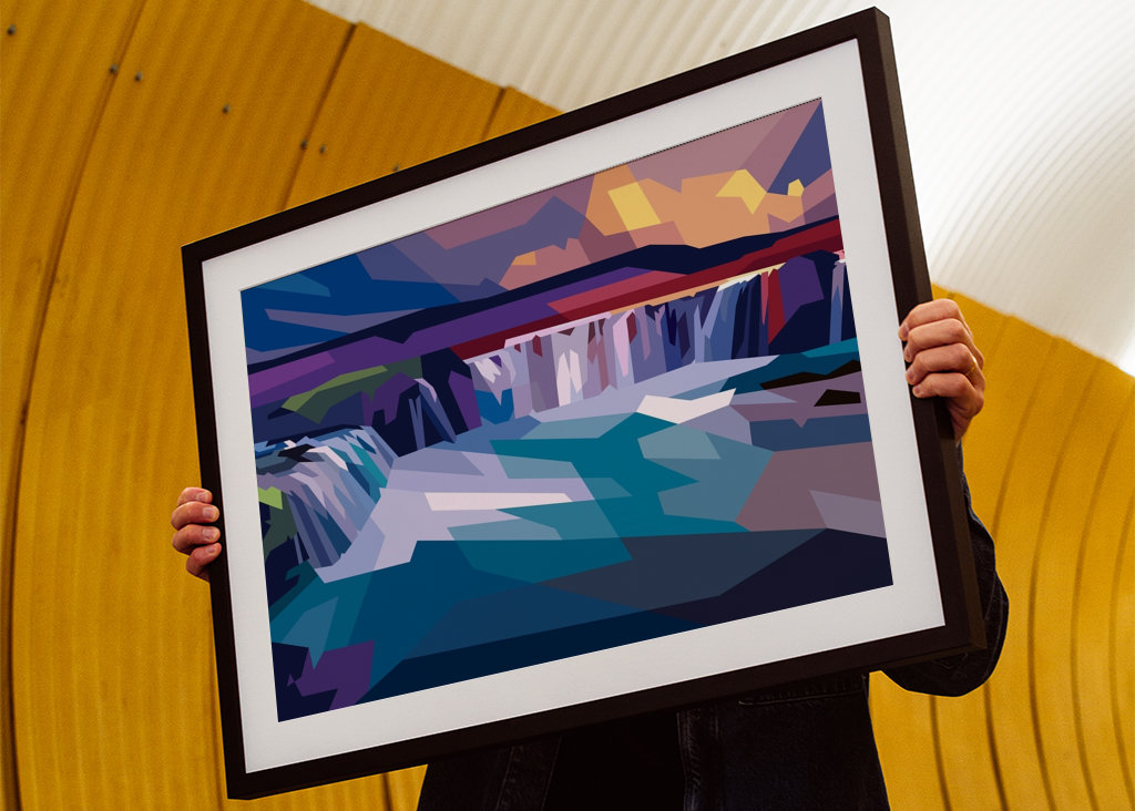 Godafoss Wasserfall Island