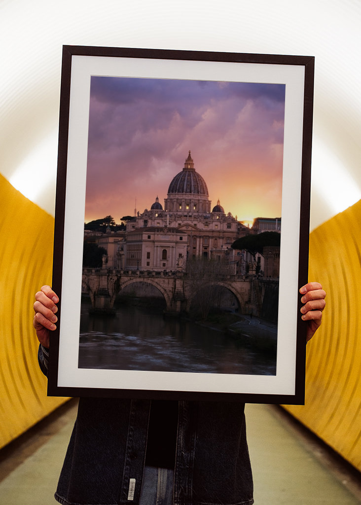 Schöner Sonnenuntergang in Rom