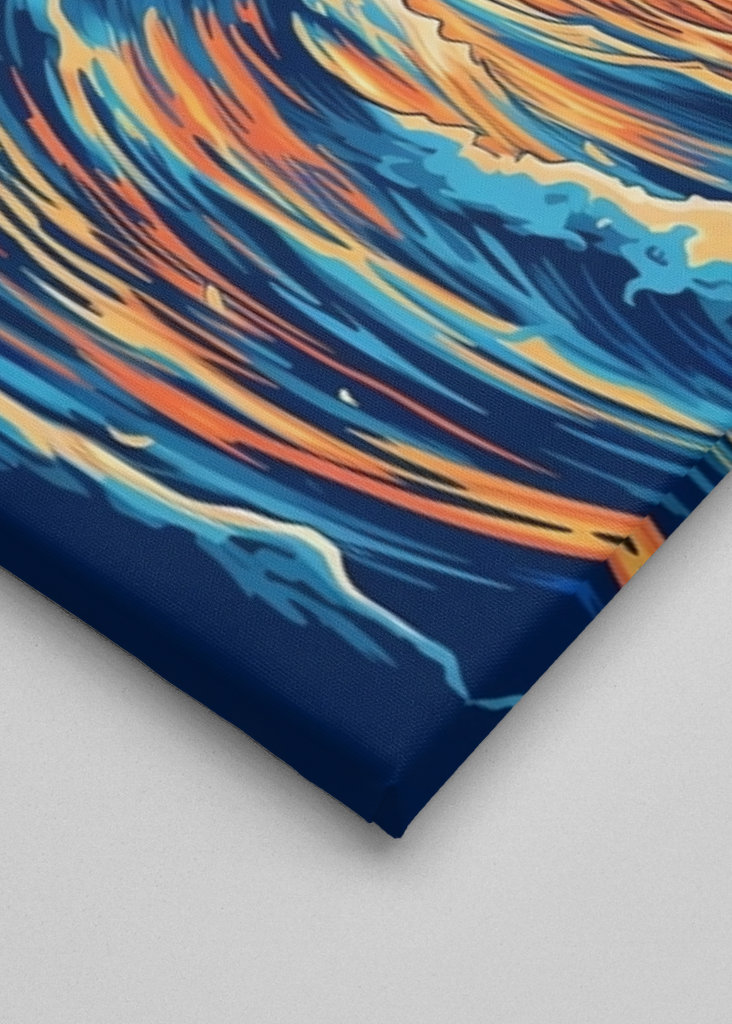 Un veliero tra le onde del mare