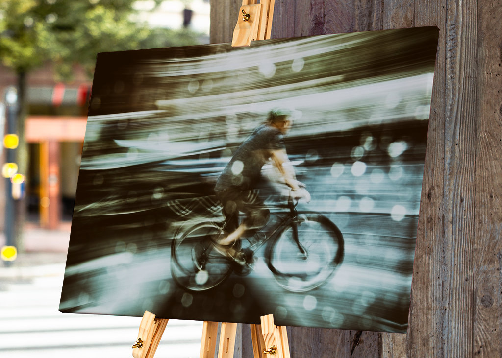 Cyklist in Brooklyn, New York 