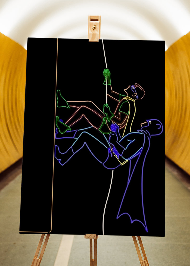 batman and robin action