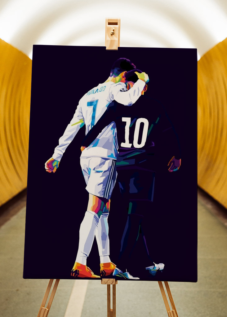 C.Ronaldo n Neymar Pop Art