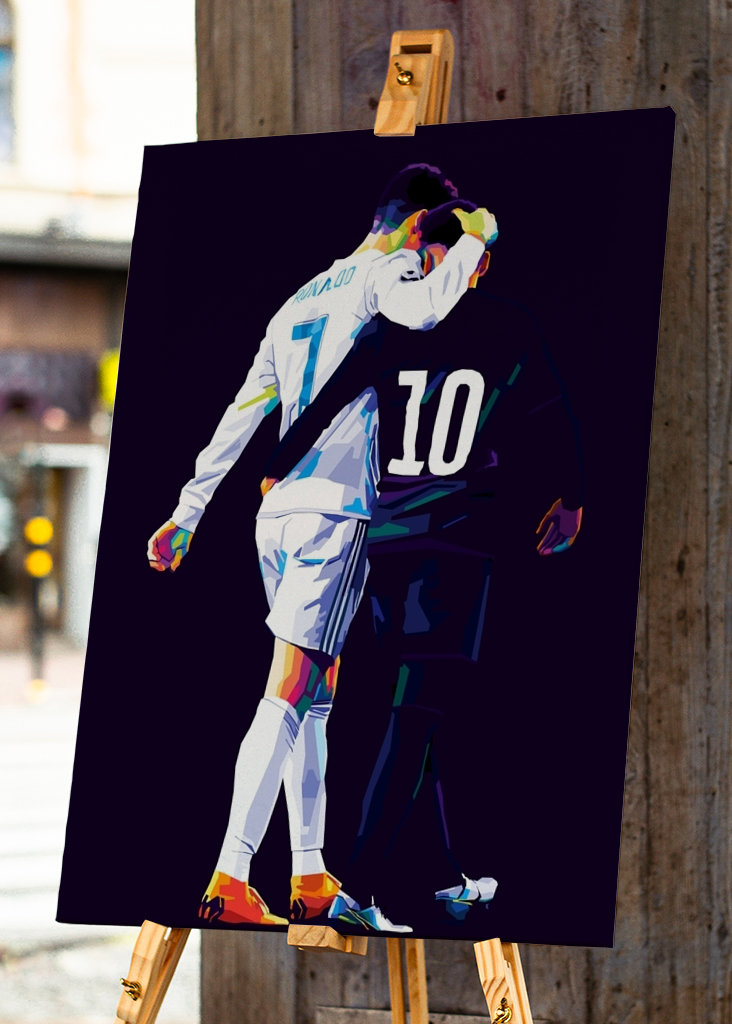 C.Ronaldo n Neymar Pop Art