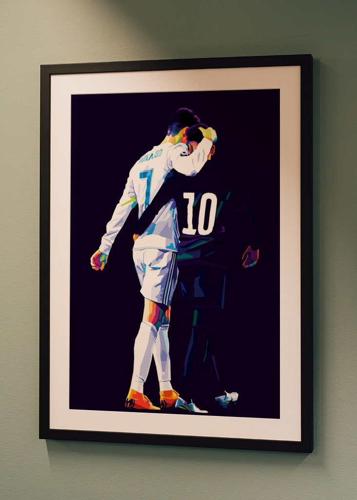 C.Ronaldo n Neymar Pop Art