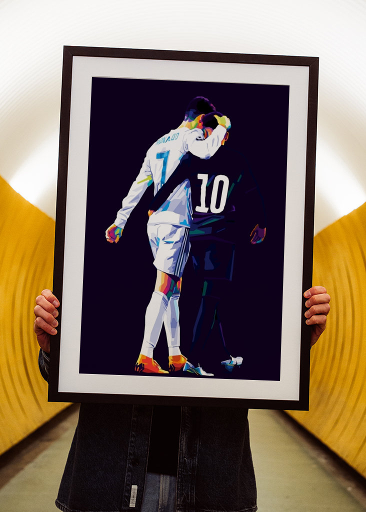 C.Ronaldo n Neymar Pop Art