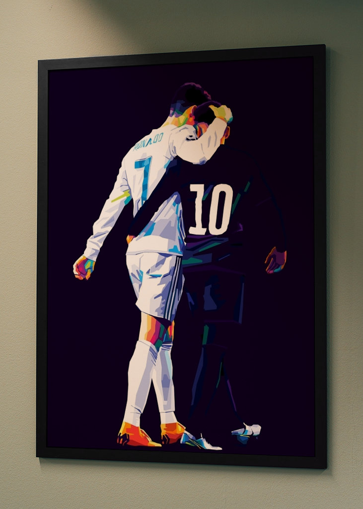 C.Ronaldo n Neymar Pop Art