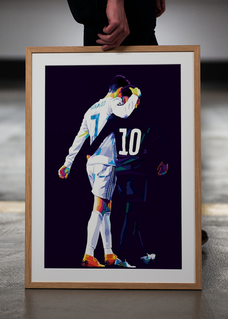 C.Ronaldo n Neymar Pop Art
