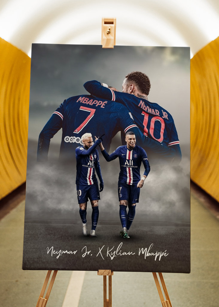 Kylian Mbappé og Neymar Jr.