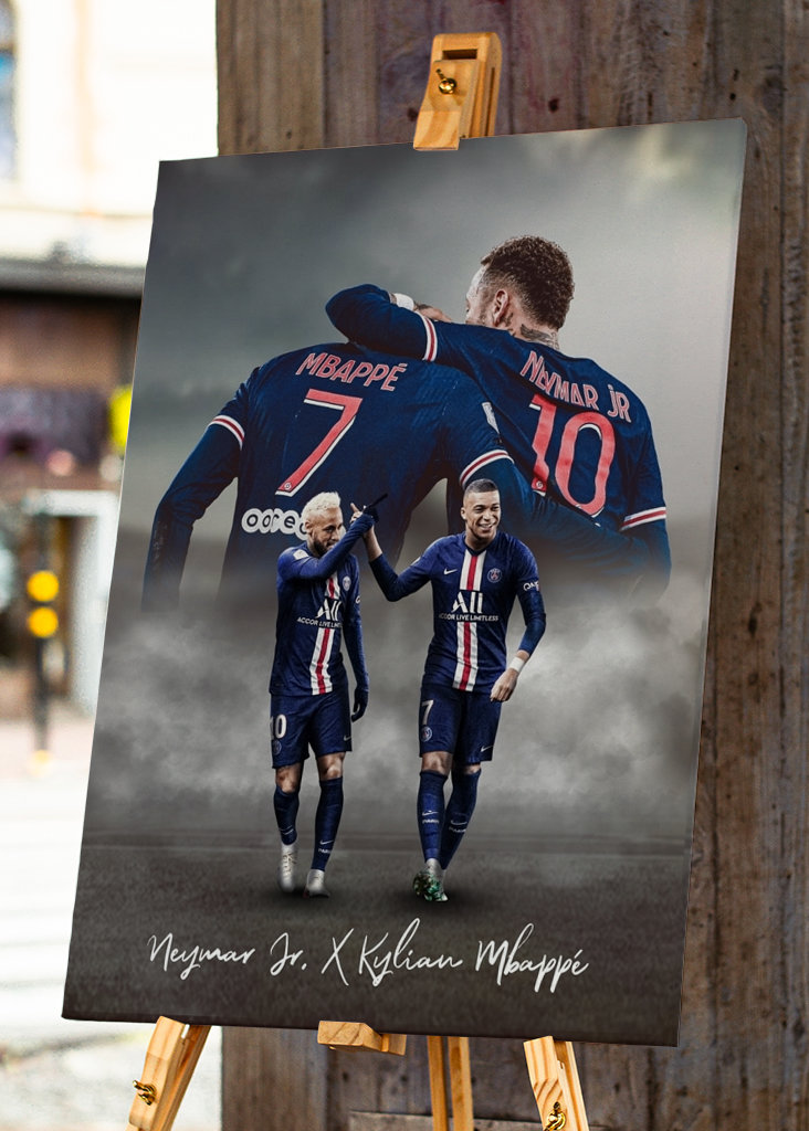 Kylian Mbappé og Neymar Jr.