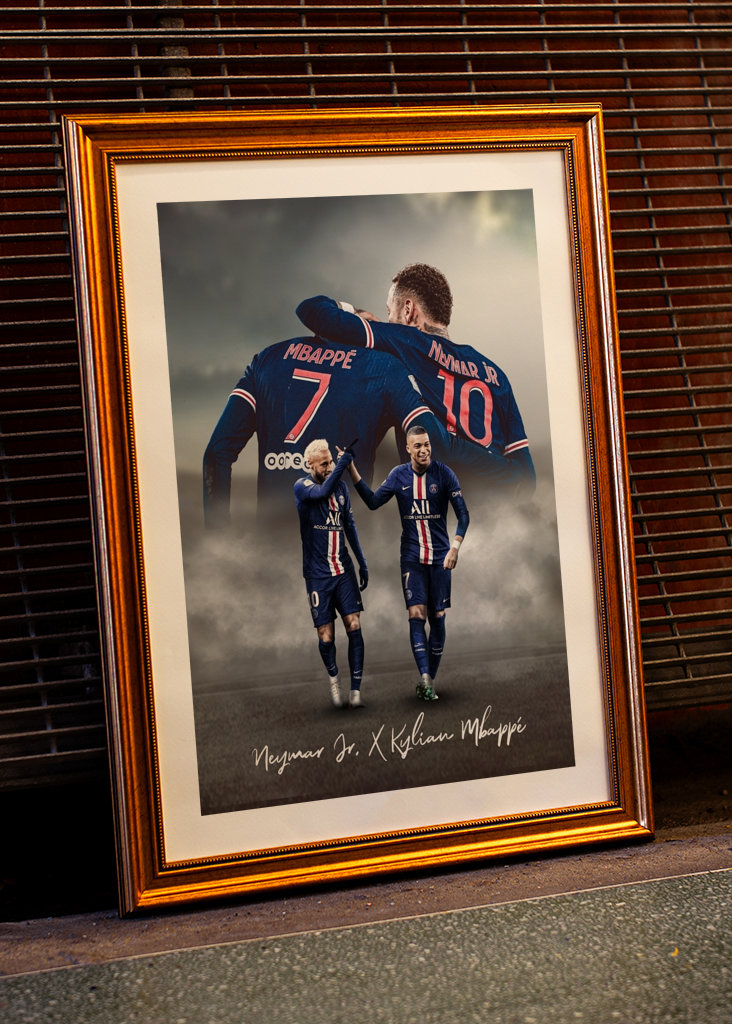 Kylian Mbappé og Neymar Jr.