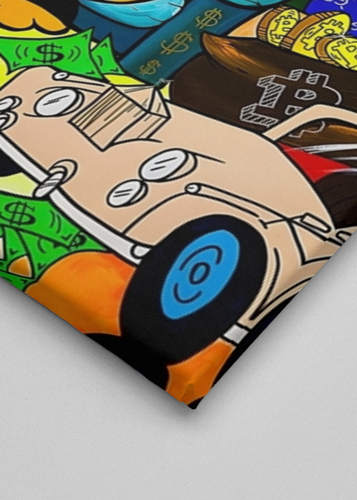 Donald Duck King Money Art