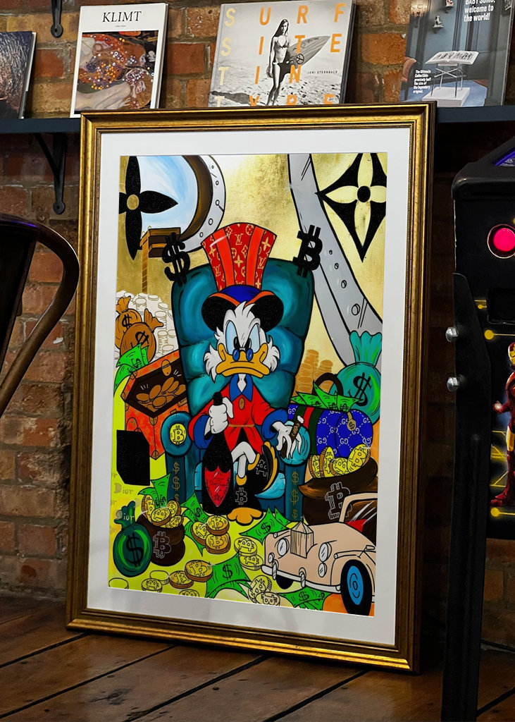 Donald Duck King Money Art