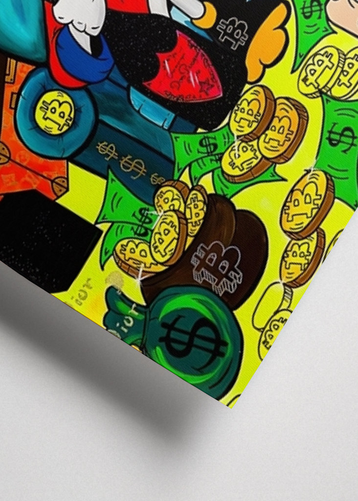 Donald Duck King Money Art