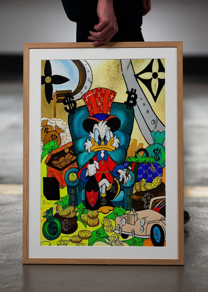 Donald Duck King Money Art