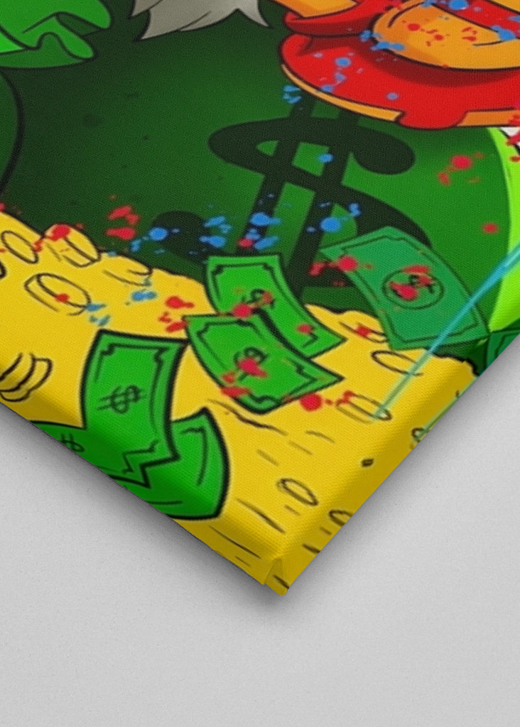 Kaczor Donald Pieniądze Dolar Art