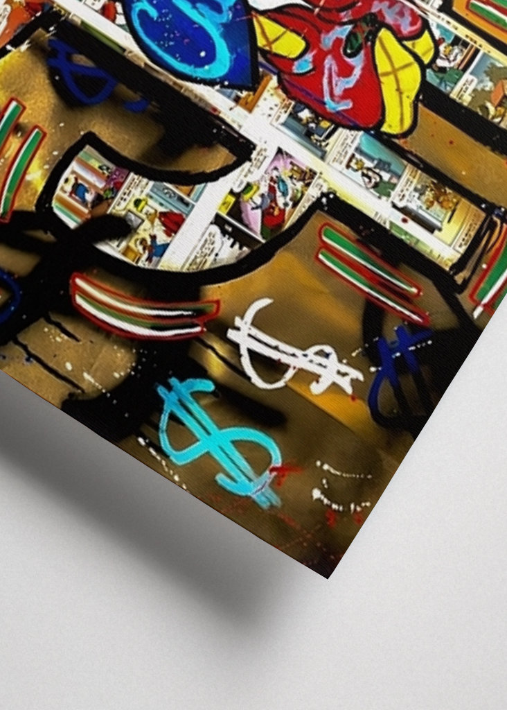 Pato Donald Dinero Dólar Arte