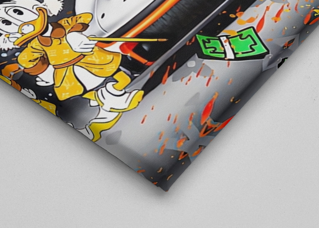 Donald Duck Money Sports Car 