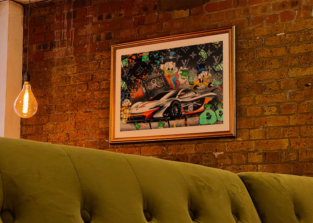 Donald Duck Money Sports Car 