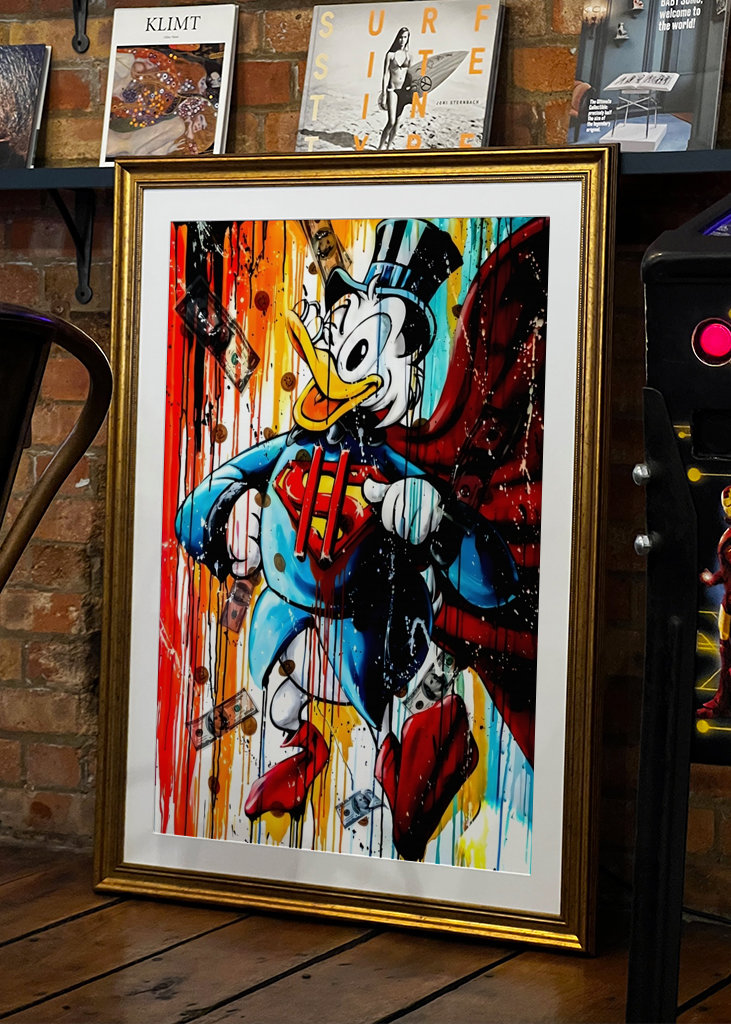 Donald Duck Superhero Art