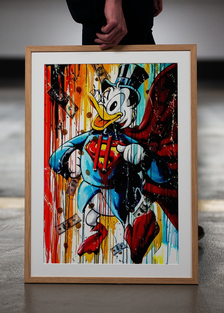 Donald Duck Superhero Art