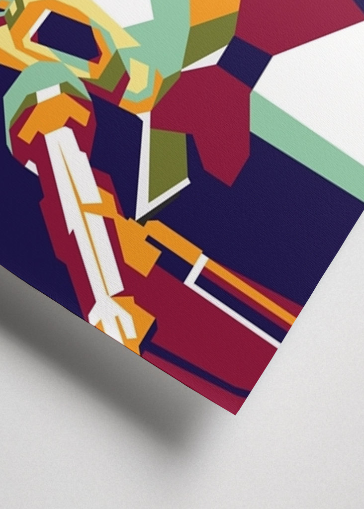 WPAP portrait of Bruno Mars