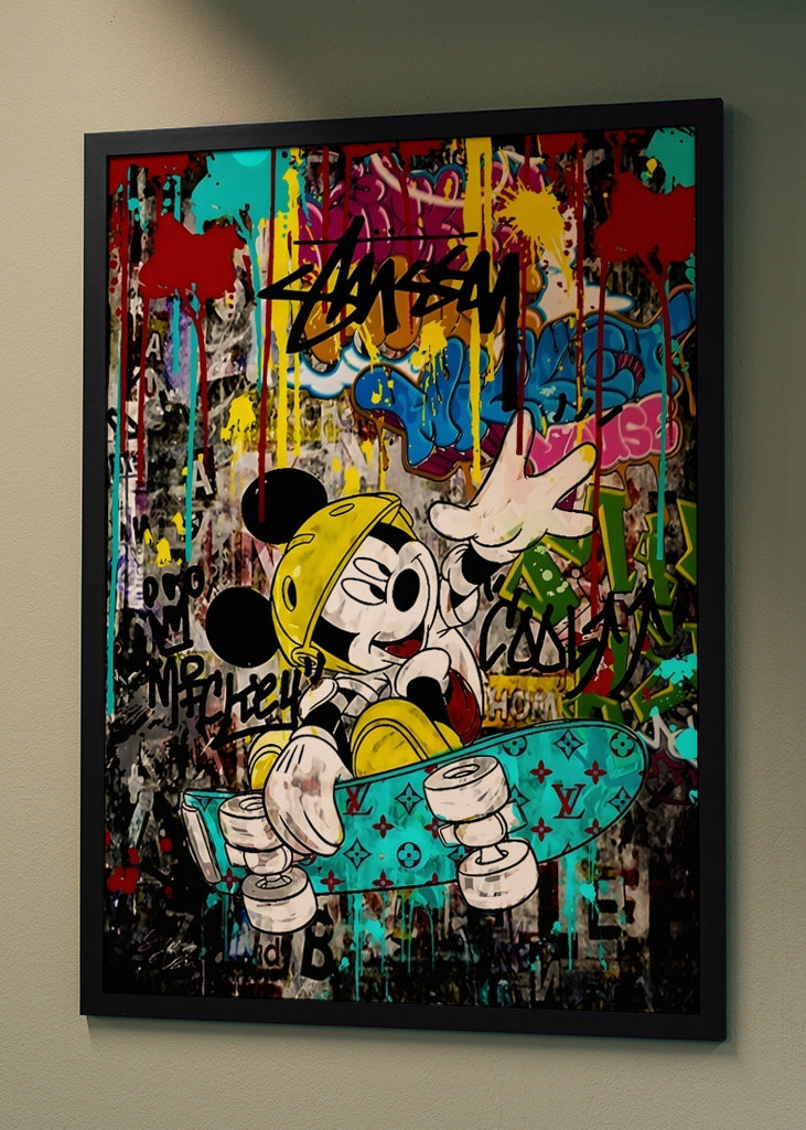 Pop Art Mickey Mouse Skater 
