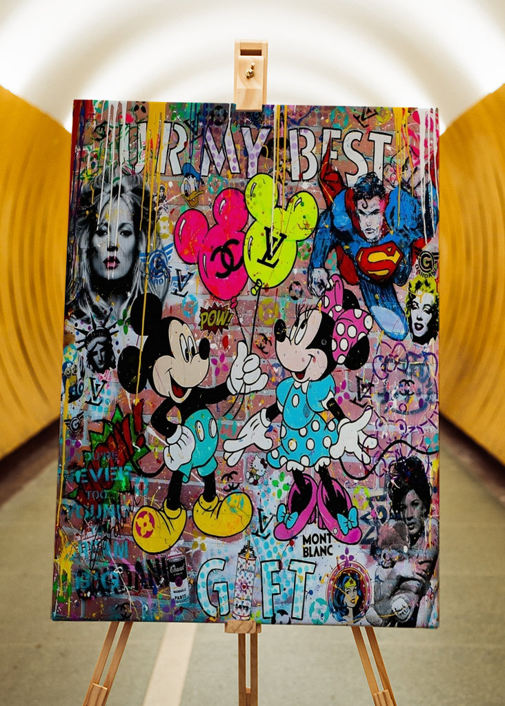 Canvas Pop Art Mikki Hiiri