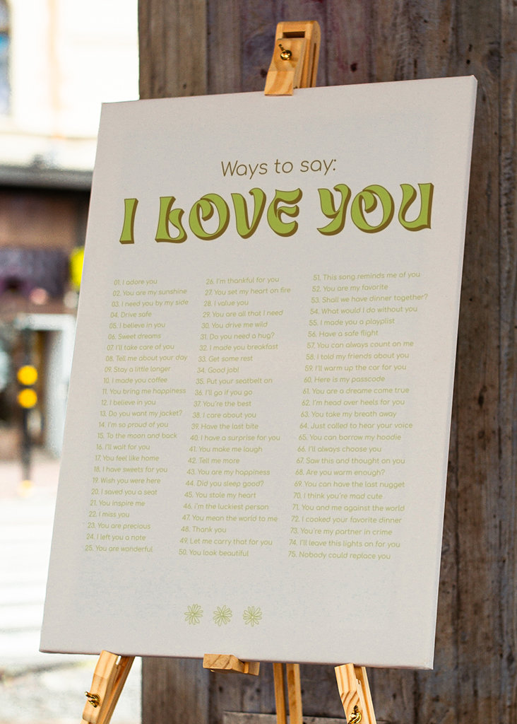 Ways to say I love you - green