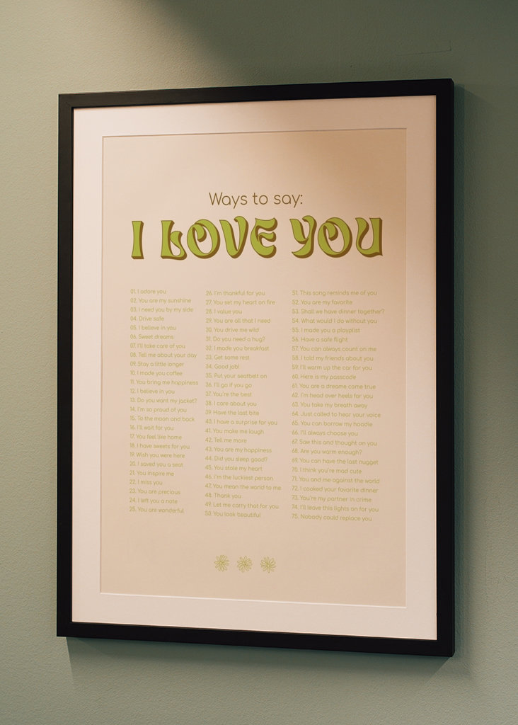 Ways to say I love you - green
