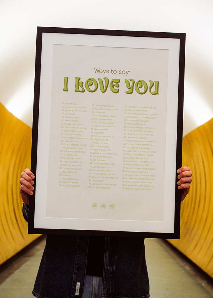 Ways to say I love you - green