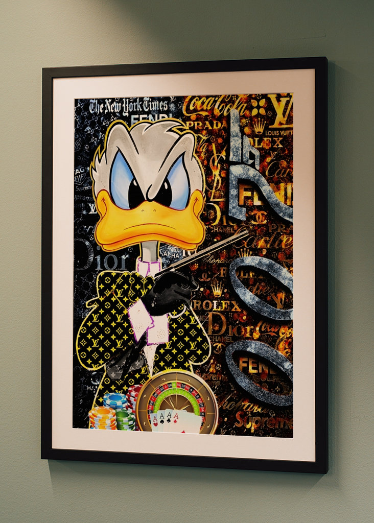 Donald Duck 007 Leinwandkunst 
