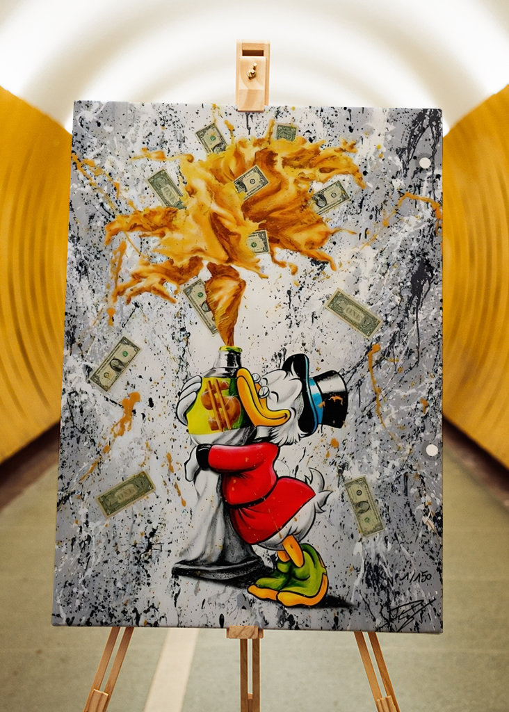 Pato Donald Disney Arte en lienzo 