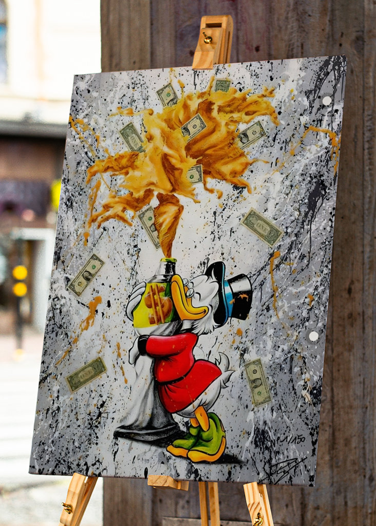 Pato Donald Disney Arte en lienzo 