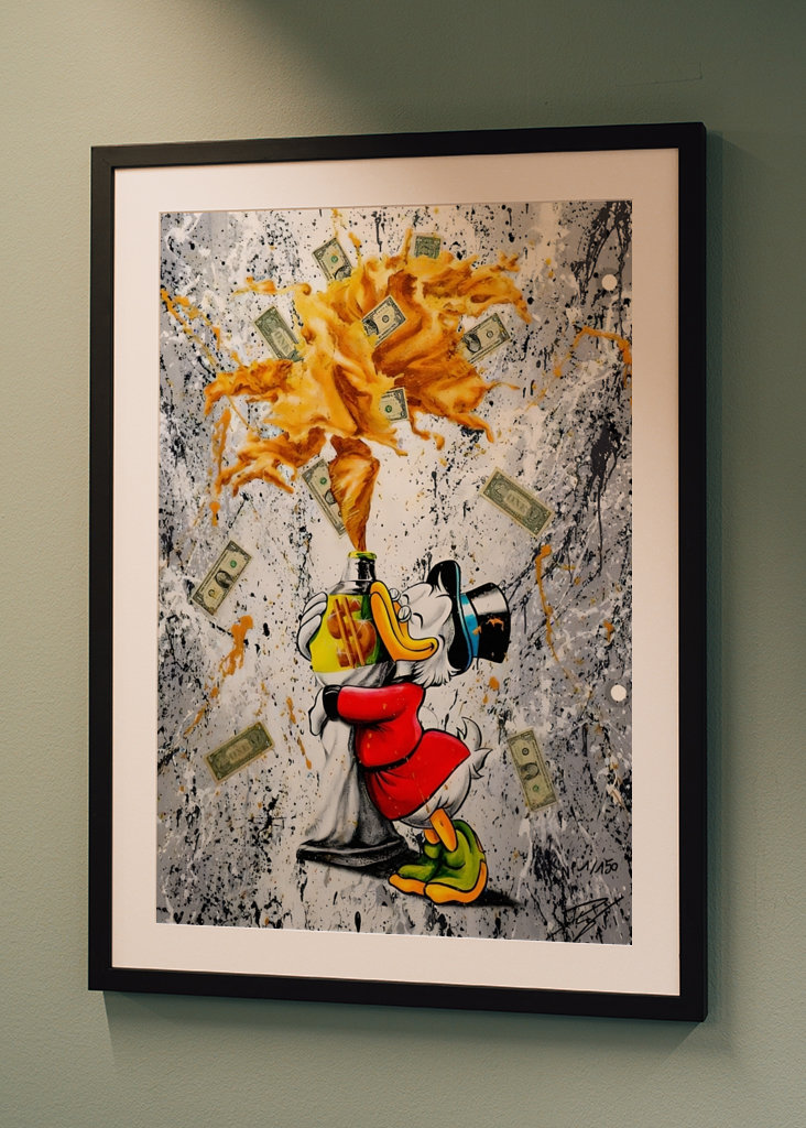 Pato Donald Disney Arte en lienzo 