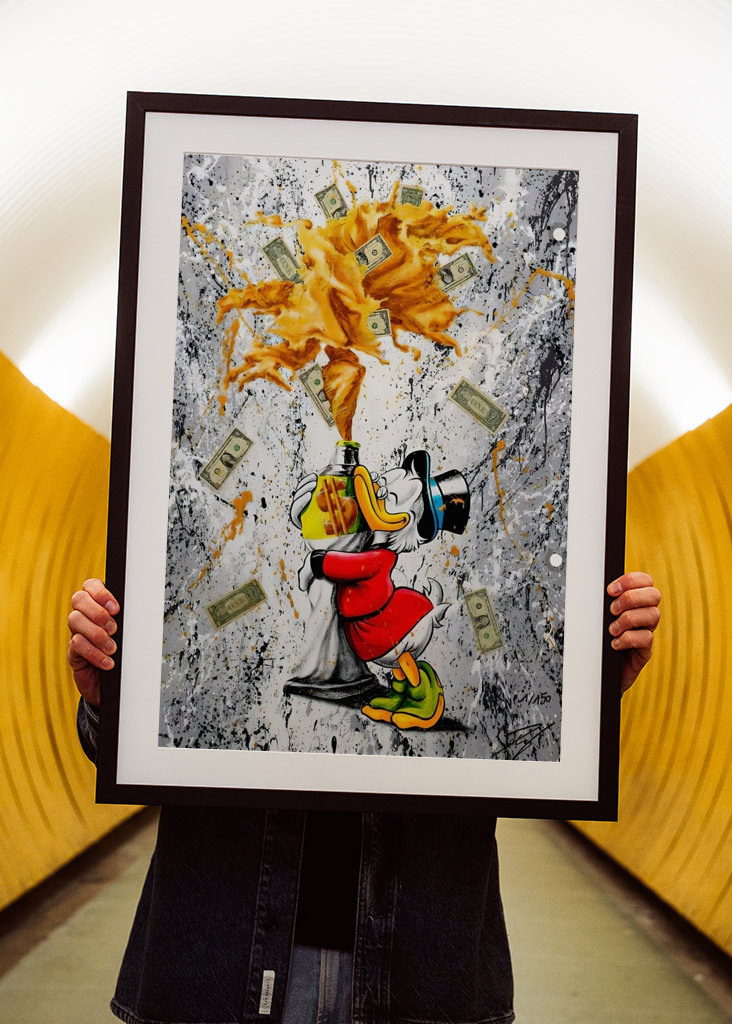 Pato Donald Disney Arte en lienzo 