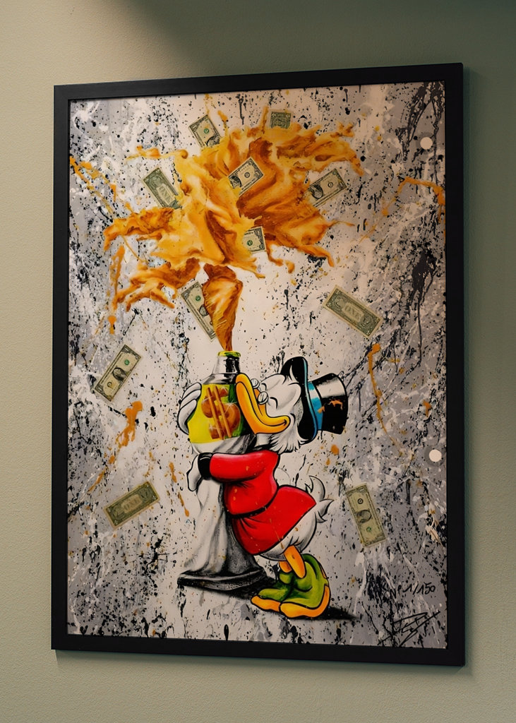 Pato Donald Disney Arte en lienzo 