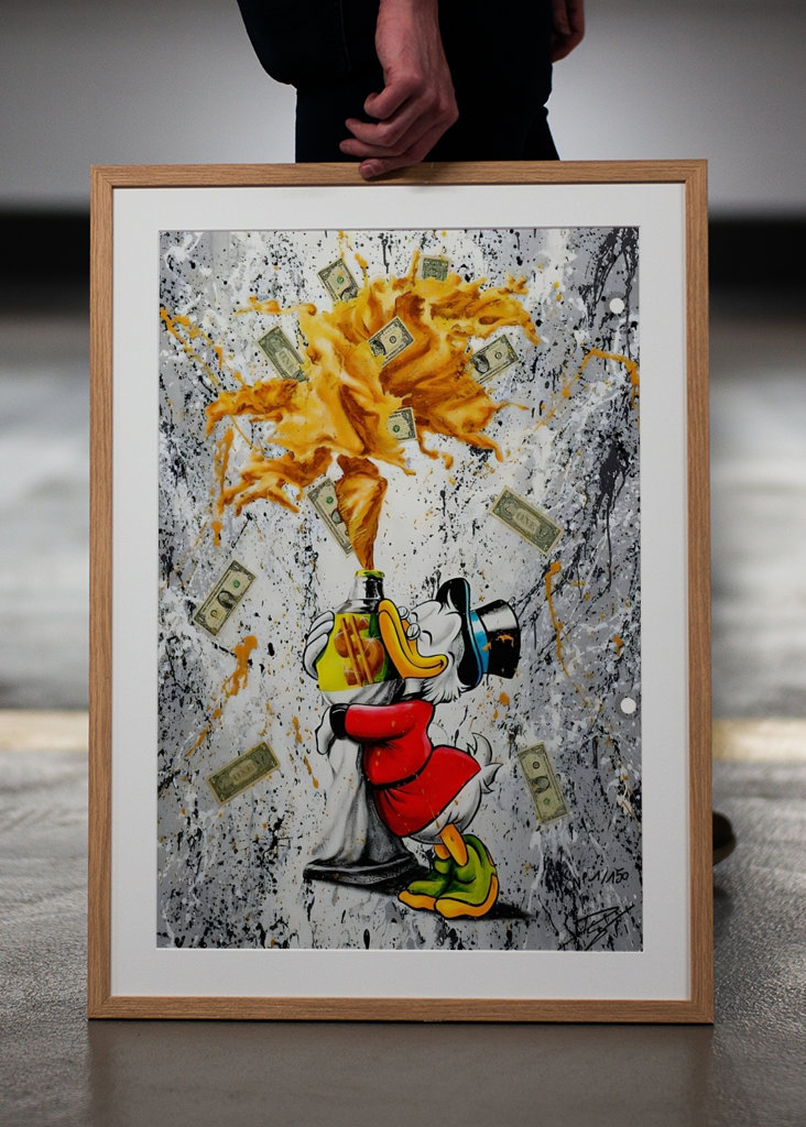 Pato Donald Disney Arte en lienzo 