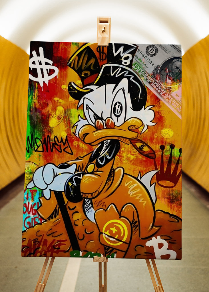 Pato Donald Disney Arte en lienzo