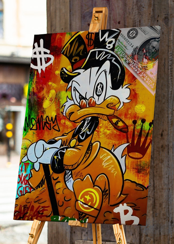 Pato Donald Disney Arte en lienzo