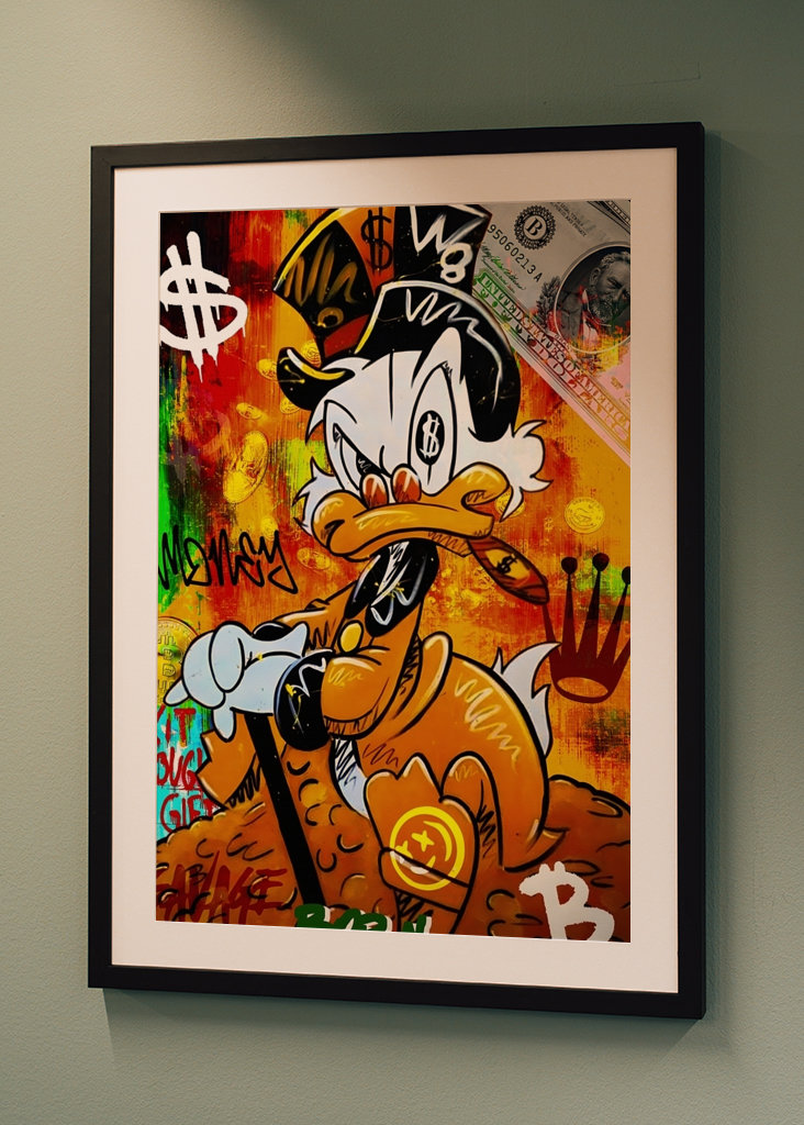 Pato Donald Disney Arte en lienzo