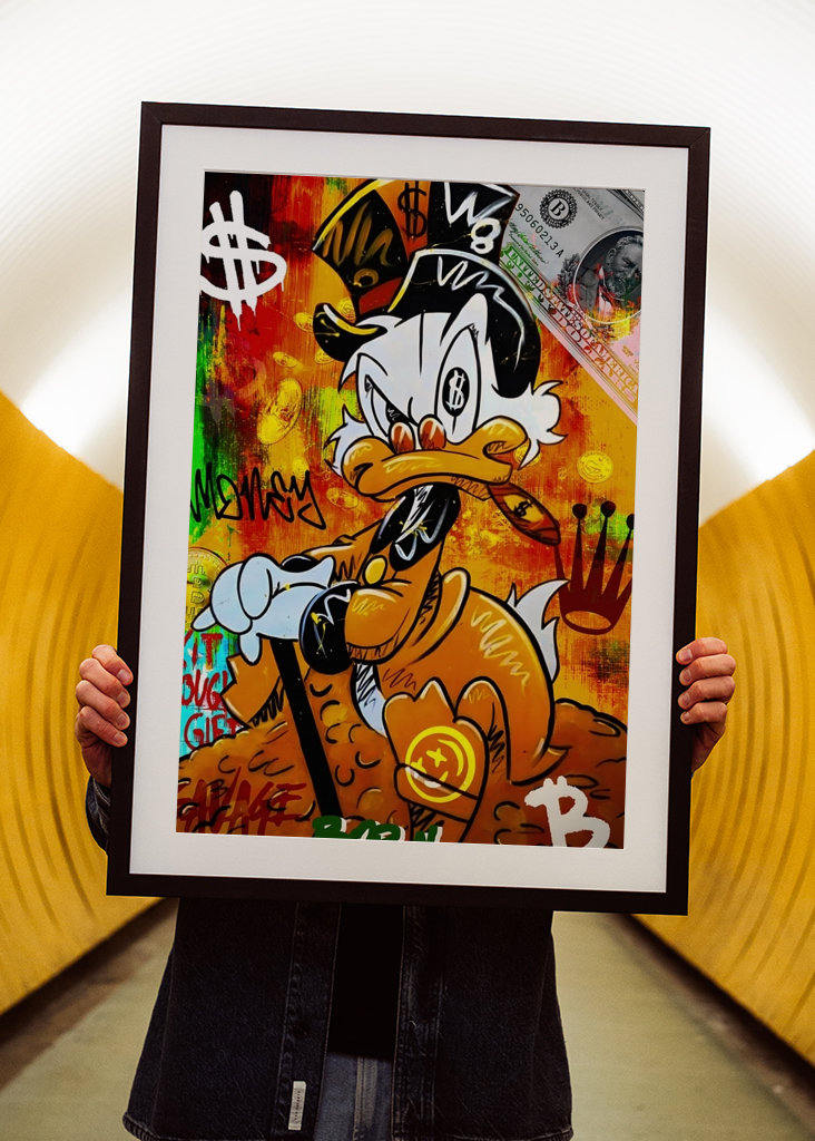 Pato Donald Disney Arte en lienzo