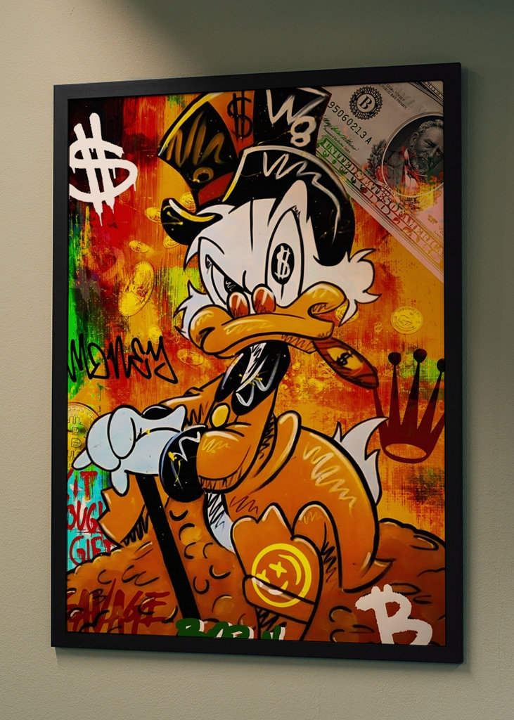 Pato Donald Disney Arte en lienzo