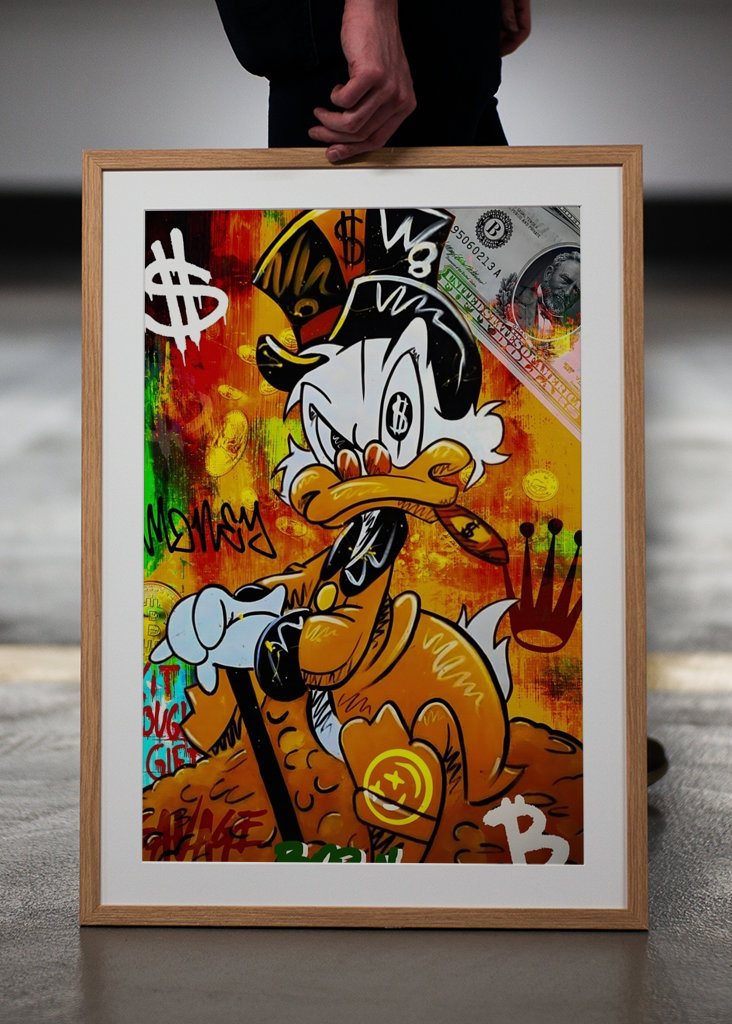 Pato Donald Disney Arte en lienzo
